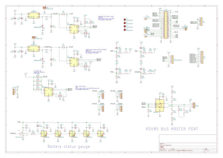 Schematic of the power supply board.