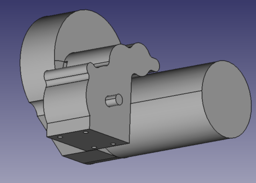 A simplified box model of the motor and gearbox above.